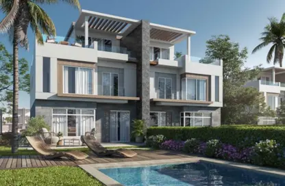 Twin House - 4 Bedrooms - 5 Bathrooms for sale in Zayed Dunes Complex - 6th District - Sheikh Zayed City - Giza