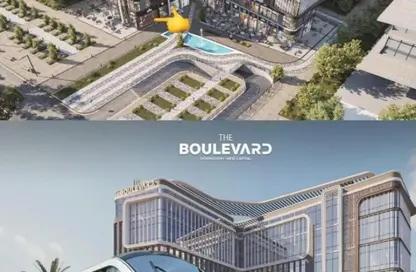 محل تجاري - استوديو للبيع في منطقة الداون تاون - العاصمة الإدارية الجديدة - القاهرة