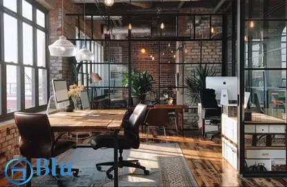 Office Space - Studio - 4 Bathrooms for rent in South Teseen St. - The 5th Settlement - New Cairo City - Cairo