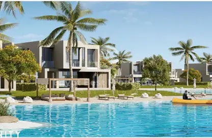 Chalet - 3 Bedrooms - 3 Bathrooms for sale in Azha North - Ras Al Hekma - North Coast