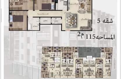 Apartment - 3 Bedrooms - 2 Bathrooms for sale in Gadeela Area - Al Mansoura - Al Daqahlya