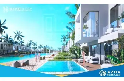 شاليه - 3 غرف نوم - 2 حمامات للبيع في ازها الساحل الشمالي - راس الحكمة - الساحل الشمالي