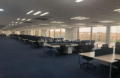 Office Space - Studio - 3 Bathrooms for rent in Bank Center Street - South Teseen St. - The 5th Settlement - New Cairo City - Cairo