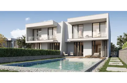 Twin House - 4 Bedrooms - 4 Bathrooms for sale in Direction White - Ras Al Hekma - North Coast
