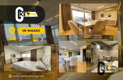 Apartment - 3 Bedrooms - 2 Bathrooms for sale in Degla Square - Degla - Hay El Maadi - Cairo