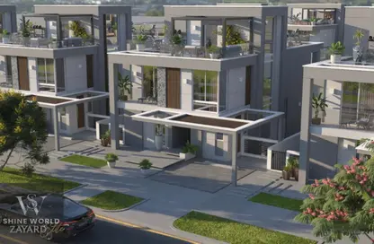 Twin House - 4 Bedrooms - 4 Bathrooms for sale in Park Side Residence - Zed Towers - Sheikh Zayed Compounds - Sheikh Zayed City - Giza