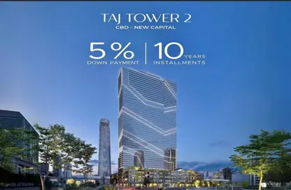 Office Space - Studio - 1 Bathroom for sale in Taj Tower - Central Business District - New Capital City - Cairo