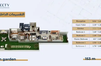 Apartment - 3 Bedrooms - 3 Bathrooms for sale in Bait Alwatan - The 5th Settlement - New Cairo City - Cairo