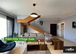 Penthouse - 3 Bedrooms - 3 Bathrooms for rent in Palm Hills Village Gate - South Investors Area - New Cairo City - Cairo