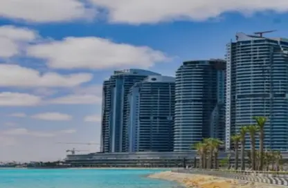 Apartment - 3 Bedrooms - 3 Bathrooms for sale in Beachfront Towers - New Alamein City - Al Alamein - North Coast