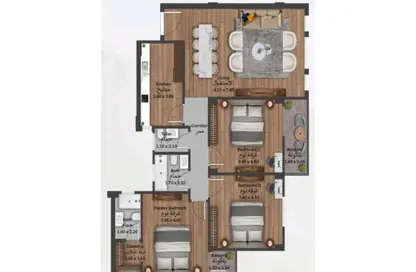 Apartment - 3 Bedrooms - 3 Bathrooms for sale in Ard Al Mokhabarat - Hadayek October - 6 October City - Giza