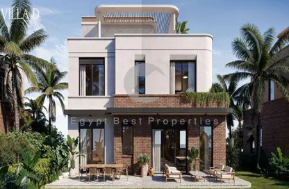 Villa - 4 Bedrooms - 5 Bathrooms for sale in Crescent Walk - 5th Settlement Compounds - The 5th Settlement - New Cairo City - Cairo