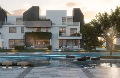 Twin House - 4 Bedrooms - 3 Bathrooms for sale in Rivers - New Zayed City - Sheikh Zayed City - Giza