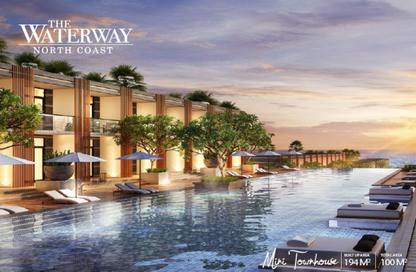 Twin House - 4 Bedrooms - 4 Bathrooms for sale in The Water Way - North Investors Area - New Cairo City - Cairo