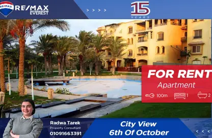 Apartment - 1 Bedroom - 2 Bathrooms for rent in City View - Cairo Alexandria Desert Road - 6 October City - Giza