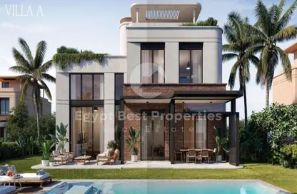 Villa - 3 Bedrooms - 4 Bathrooms for sale in Crescent Walk - 5th Settlement Compounds - The 5th Settlement - New Cairo City - Cairo
