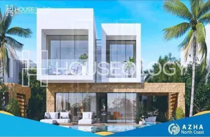 شاليه - 3 غرف نوم - 4 حمامات للبيع في ازها الساحل الشمالي - راس الحكمة - الساحل الشمالي