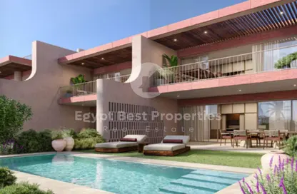 Chalet - 2 Bedrooms - 2 Bathrooms for sale in Ramla Lakeside - Qesm Ad Dabaah - North Coast
