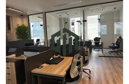 Office Space - Studio - 2 Bathrooms for rent in Bank Center Street - South Teseen St. - The 5th Settlement - New Cairo City - Cairo