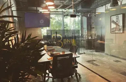 Office Space - Studio - 2 Bathrooms for rent in The Water Way - North Investors Area - New Cairo City - Cairo