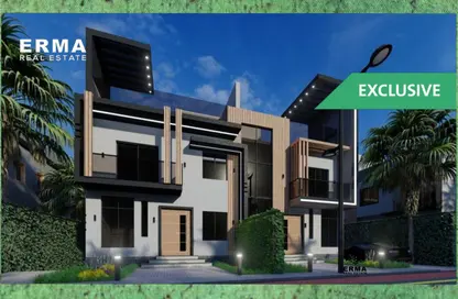 Twin House - 5 Bedrooms - 5 Bathrooms for sale in Montania Park - New Zayed City - Sheikh Zayed City - Giza