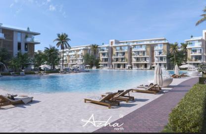 Chalet - 2 Bedrooms - 3 Bathrooms for sale in Azha North - Ras Al Hekma - North Coast