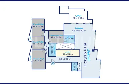 Apartment - 4 Bedrooms - 3 Bathrooms for sale in Al Geish Road - Laurent - Hay Sharq - Alexandria