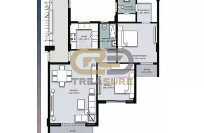 Apartment - 2 Bedrooms - 2 Bathrooms for sale in Moon Residences - Fifth Square - North Investors Area - New Cairo City - Cairo