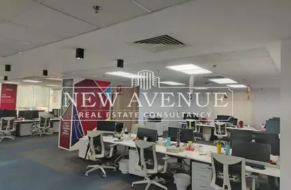 Office Space - Studio - 1 Bathroom for rent in Bank Center Street - South Teseen St. - The 5th Settlement - New Cairo City - Cairo