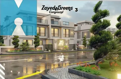 Townhouse - 3 Bedrooms - 3 Bathrooms for sale in Tabah West Compound - New Zayed City - Sheikh Zayed City - Giza