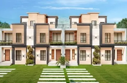 Twin House - 5 Bedrooms - 4 Bathrooms for sale in Waslet Dahshur Road - Green Belt - 6 October City - Giza