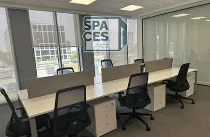 Office Space - Studio - 4 Bathrooms for rent in Cairo Festival City - North Investors Area - New Cairo City - Cairo