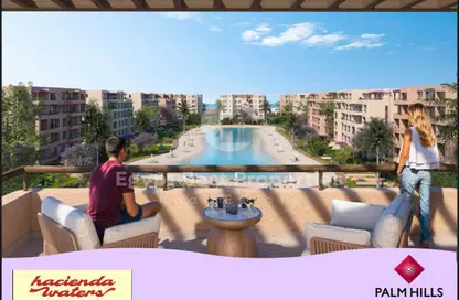 Chalet - 2 Bedrooms - 3 Bathrooms for sale in Hacienda Waters - Qesm Ad Dabaah - North Coast