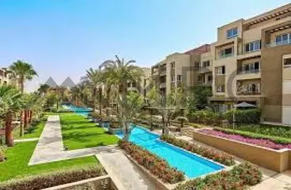 Apartment - 2 Bedrooms - 1 Bathroom for sale in Swan Lake Residence - 5th Settlement Compounds - The 5th Settlement - New Cairo City - Cairo