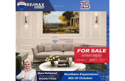 Apartment - 4 Bedrooms - 2 Bathrooms for sale in Northern Expansions - 6 October City - Giza