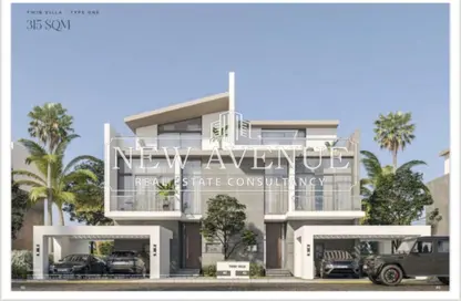 Twin House - 3 Bedrooms - 4 Bathrooms for sale in Saada Compound - New Cairo City - Cairo