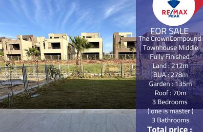Townhouse - 3 Bedrooms - 4 Bathrooms for sale in The Crown - Cairo Alexandria Desert Road - 6 October City - Giza