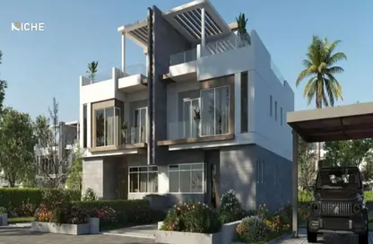 Villa - 4 Bedrooms - 4 Bathrooms for sale in Palm Hills Golf Extension - Al Wahat Road - 6 October City - Giza