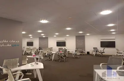 Office Space - Studio - 2 Bathrooms for rent in Bank Center Street - South Teseen St. - The 5th Settlement - New Cairo City - Cairo