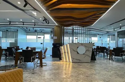 Office Space - Studio - 2 Bathrooms for rent in V90 - North Teseen St. - The 5th Settlement - New Cairo City - Cairo