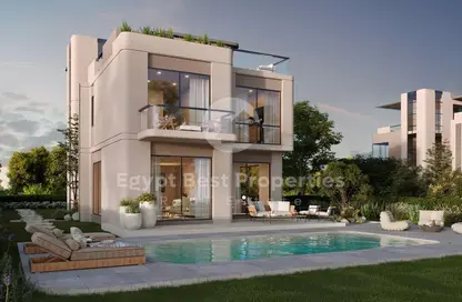 فيلا - 5 غرف نوم - 4 حمامات للبيع في ليك ويست 4 - كمبوندات الشيخ زايد - الشيخ زايد - الجيزة