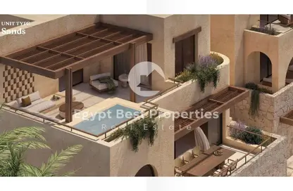 Chalet - 2 Bedrooms - 2 Bathrooms for sale in Ramla Lakeside - Qesm Ad Dabaah - North Coast