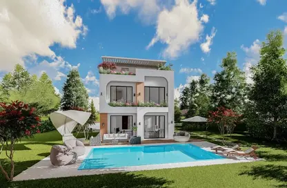 Twin House - 5 Bedrooms - 4 Bathrooms for sale in Beverly Hills Road - 17th District - Sheikh Zayed City - Giza