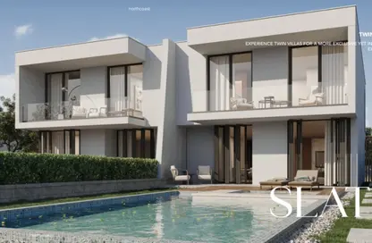 Twin House - 4 Bedrooms - 4 Bathrooms for sale in Direction White - Ras Al Hekma - North Coast