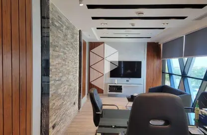 Office Space - Studio - 1 Bathroom for rent in Cairo Business Plaza - North Teseen St. - The 5th Settlement - New Cairo City - Cairo