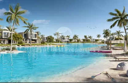 Chalet - 2 Bedrooms - 2 Bathrooms for sale in Ramla Lakeside - Qesm Ad Dabaah - North Coast