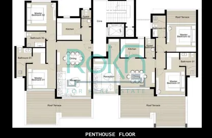 (بنتهاوس  (روف - 2 غرف نوم - 3 حمامات للبيع في بي اكس بالم هيل - كمبوندات 6 أكتوبر - مدينة 6 أكتوبر - الجيزة