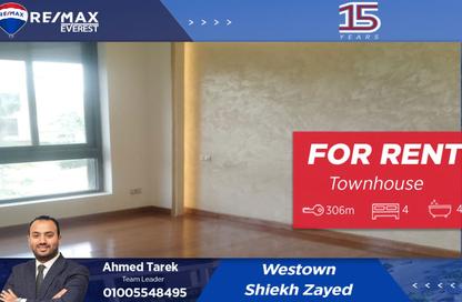 Townhouse - 4 Bedrooms - 4 Bathrooms for rent in The Courtyard - 12th District - Sheikh Zayed City - Giza