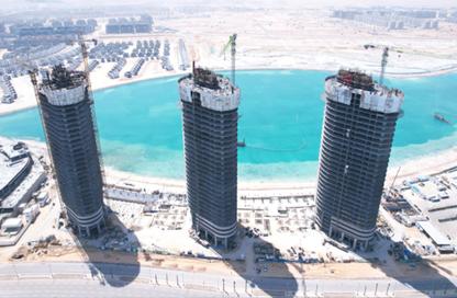 شقة - 3 غرف نوم - 2 حمامات للبيع في نورث ايدج تاورز - مدينة العلمين الجديدة - العلمين - الساحل الشمالي