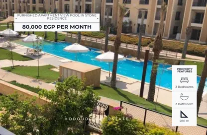 Apartment - 3 Bedrooms - 3 Bathrooms for rent in Stone Residence - 5th Settlement Compounds - The 5th Settlement - New Cairo City - Cairo